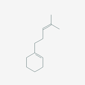 molecular formula C12H20 B14448197 1-(4-Methyl-3-pentenyl)-1-cyclohexene CAS No. 73301-20-9