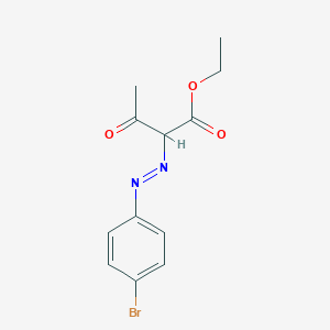 molecular formula C12H13BrN2O3 B14448251 Ethyl 2-[(E)-(4-bromophenyl)diazenyl]-3-oxobutanoate CAS No. 79326-44-6