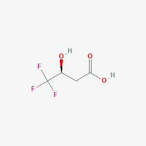 molecular formula C4H5F3O3 B144483 (S)-4,4,4-Trifluoro-3-hydroxybutyric acid CAS No. 128899-79-6