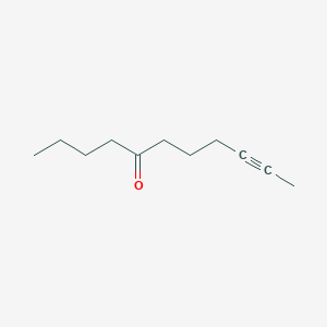 molecular formula C11H18O B14448412 Undec-9-YN-5-one CAS No. 79681-48-4