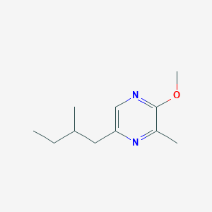 molecular formula C11H18N2O B14448447 3-Methyl-2-methoxy-5-(2-methylbutyl)pyrazine CAS No. 78246-21-6