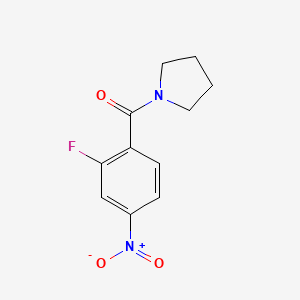 molecular formula C11H11FN2O3 B1444846 (2-Fluoro-4-nitrophenyl)(pyrrolidin-1-yl)methanone CAS No. 1411990-19-6