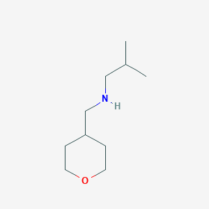 molecular formula C10H21NO B1444849 Isobutyl-(tetrahydro-pyran-4-ylmethyl)-amine CAS No. 1248612-01-2