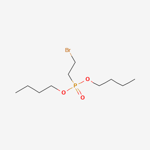 molecular formula C10H22BrO3P B14448546 Phosphonic acid, (2-bromoethyl)-, dibutyl ester CAS No. 74038-35-0