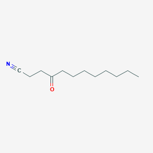 molecular formula C12H21NO B14448601 Dodecanenitrile, 4-oxo- CAS No. 73642-86-1