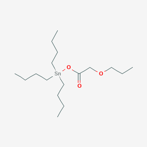 molecular formula C17H36O3Sn B14448607 Tributyl[(propoxyacetyl)oxy]stannane CAS No. 73051-96-4