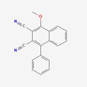 molecular formula C19H12N2O B14448623 1-Methoxy-4-phenylnaphthalene-2,3-dicarbonitrile CAS No. 79781-46-7