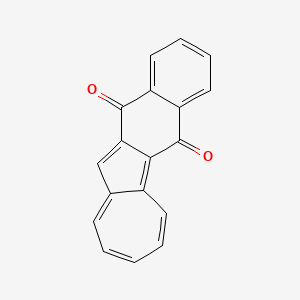 molecular formula C18H10O2 B14448652 Naphth[2,3-a]azulene-5,12-dione CAS No. 76319-75-0