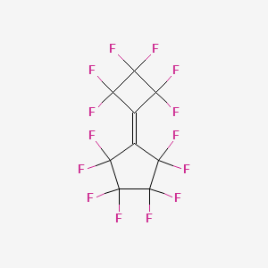molecular formula C9F14 B14448666 Cyclopentane, octafluoro(hexafluorocyclobutylidene)- CAS No. 74693-91-7