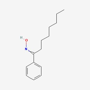 molecular formula C14H21NO B14448670 N-(1-phenyloctylidene)hydroxylamine CAS No. 77611-70-2