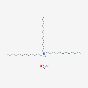 molecular formula C39H81NO2 B14448693 N,N-Didodecyl-N-methyldodecan-1-aminium acetate CAS No. 74232-27-2