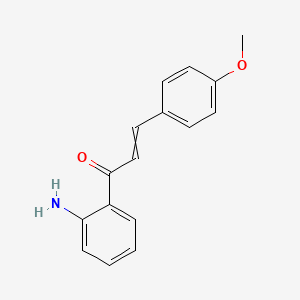 molecular formula C16H15NO2 B14448719 2-Propen-1-one, 1-(2-aminophenyl)-3-(4-methoxyphenyl)- CAS No. 78396-02-8