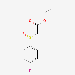 molecular formula C10H11FO3S B1444877 Ethyl 2-(4-fluorophenylsulfinyl)acetate CAS No. 1248605-12-0