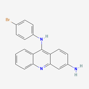 molecular formula C19H14BrN3 B14448798 N9-(4-Bromophenyl)-3,9-acridinediamine CAS No. 76015-29-7