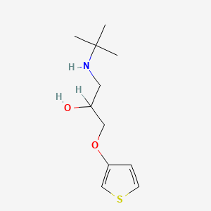 molecular formula C11H19NO2S B14448801 1-(tert-Butylamino)-3-(3-thienyloxy)-2-propanol CAS No. 76142-63-7