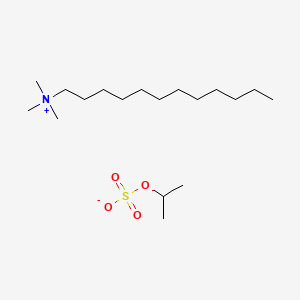 molecular formula C18H41NO4S B14448802 Dodecyltrimethylammonium isopropyl sulphate CAS No. 78480-16-7