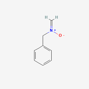 molecular formula C8H9NO B14448857 Benzenemethanamine, N-methylene-, N-oxide CAS No. 74635-18-0