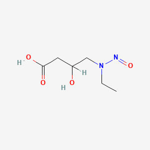molecular formula C6H12N2O4 B14448870 4-[Ethyl(nitroso)amino]-3-hydroxybutanoic acid CAS No. 77382-79-7