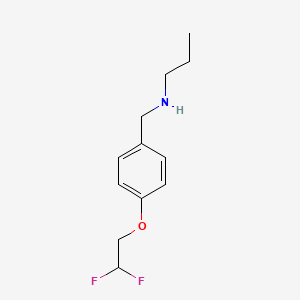 {[4-(2,2-Difluoroethoxy)phenyl]methyl}(propyl)amine