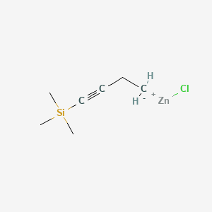 molecular formula C7H13ClSiZn B14448938 but-1-ynyl(trimethyl)silane;chlorozinc(1+) CAS No. 74133-08-7