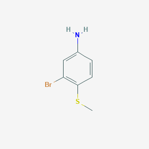 molecular formula C7H8BrNS B1444902 3-Bromo-4-(methylsulfanyl)aniline CAS No. 20901-65-9
