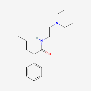 molecular formula C17H28N2O B14449032 N-(2-(Diethylamino)ethyl)-2-phenylvaleramide CAS No. 73840-19-4