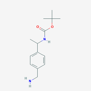 tert-butyl N-{1-[4-(aminomethyl)phenyl]ethyl}carbamate