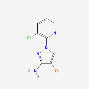 4-Bromo-1-(3-chloropyridin-2-YL)-1H-pyrazol-3-amine