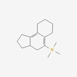 molecular formula C16H26Si B14449090 Trimethyl(2,3,3a,4,6,7,8,9-octahydro-1H-cyclopenta[a]naphthalen-5-yl)silane CAS No. 79227-33-1