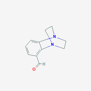 molecular formula C11H12N2O B144491 2,3-Dihydro-1,4-ethanoquinoxaline-5-carbaldehyde CAS No. 138023-46-8