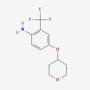 4-(Tetrahydropyran-4-yloxy)-2-trifluoromethylphenylamine