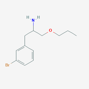 1-(3-Bromophenyl)-3-propoxypropan-2-amine