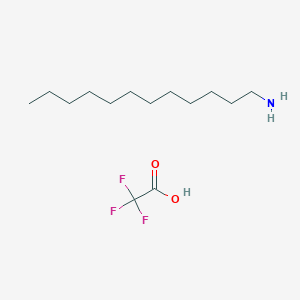 molecular formula C14H28F3NO2 B14449134 Trifluoroacetic acid--dodecan-1-amine (1/1) CAS No. 76858-67-8