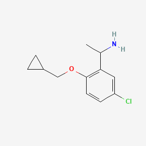 1-(5-Chloro-2-cyclopropylmethoxy-phenyl)-ethylamine