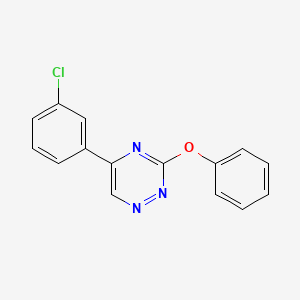 molecular formula C15H10ClN3O B14449144 as-Triazine, 5-(m-chlorophenyl)-3-phenoxy- CAS No. 74417-11-1