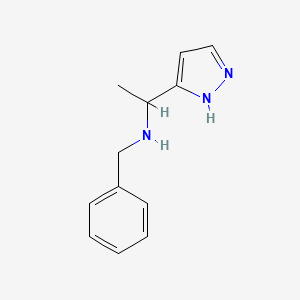 Benzyl[1-(1H-pyrazol-3-YL)ethyl]amine