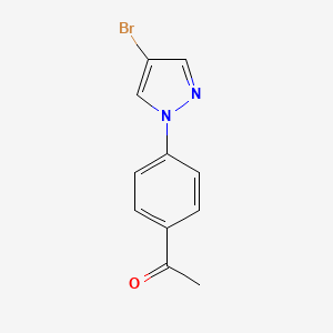 1-[4-(4-Bromo-1H-pyrazol-1-yl)phenyl]ethanone