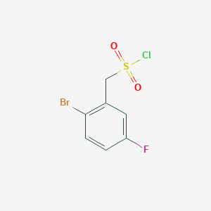 (2-Bromo-5-fluorophenyl)methanesulfonyl chloride