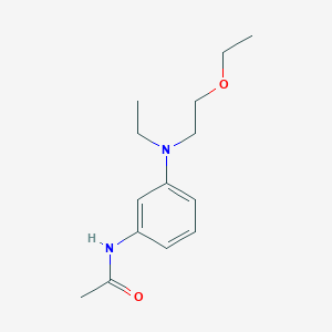 molecular formula C14H22N2O2 B14449201 N-{3-[(2-Ethoxyethyl)(ethyl)amino]phenyl}acetamide CAS No. 74620-24-9