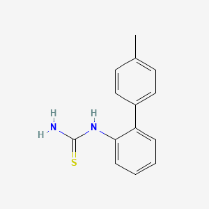 molecular formula C14H14N2S B14449224 N-(4'-Methyl[1,1'-biphenyl]-2-yl)thiourea CAS No. 76839-34-4