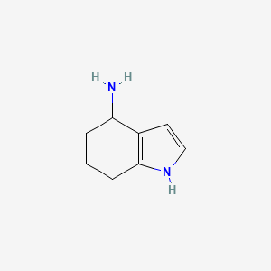 molecular formula C8H12N2 B1444925 4,5,6,7-tetrahydro-1H-indol-4-amine CAS No. 1033202-31-1