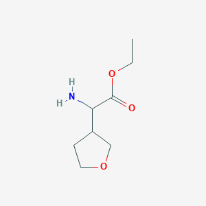 Ethyl 2-amino-2-(oxolan-3-YL)acetate