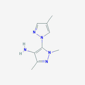 1,3-dimethyl-5-(4-methyl-1H-pyrazol-1-yl)-1H-pyrazol-4-amine