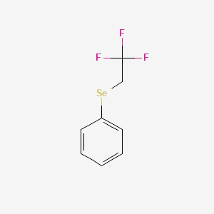 molecular formula C8H7F3Se B14449294 Benzene, [(2,2,2-trifluoroethyl)seleno]- CAS No. 73194-23-7