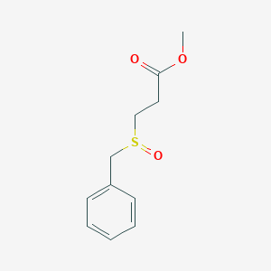 molecular formula C11H14O3S B14449299 Methyl 3-(phenylmethanesulfinyl)propanoate CAS No. 73975-55-0
