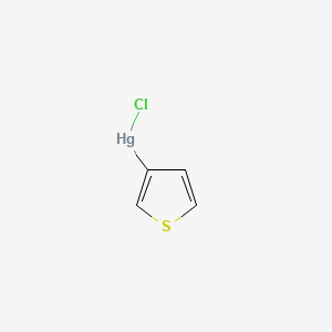 molecular formula C4H3ClHgS B14449301 Mercury, chloro-3-thienyl- CAS No. 73057-79-1