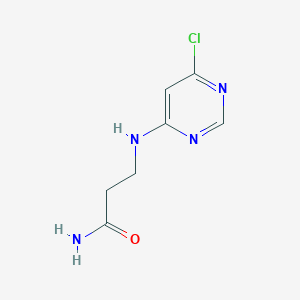 B1444932 3-[(6-Chloropyrimidin-4-yl)amino]propanamide CAS No. 1250489-59-8