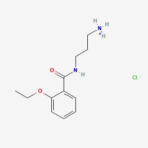 molecular formula C12H19ClN2O2 B14449338 N-(3-Aminopropyl)-o-ethoxybenzamide hydrochloride CAS No. 78109-73-6