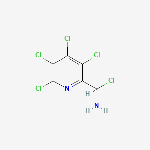 molecular formula C6H3Cl5N2 B14449352 Aminopentachloropicoline CAS No. 76840-12-5