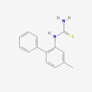 molecular formula C14H14N2S B14449379 N-(4-Methyl[1,1'-biphenyl]-2-yl)thiourea CAS No. 76839-47-9